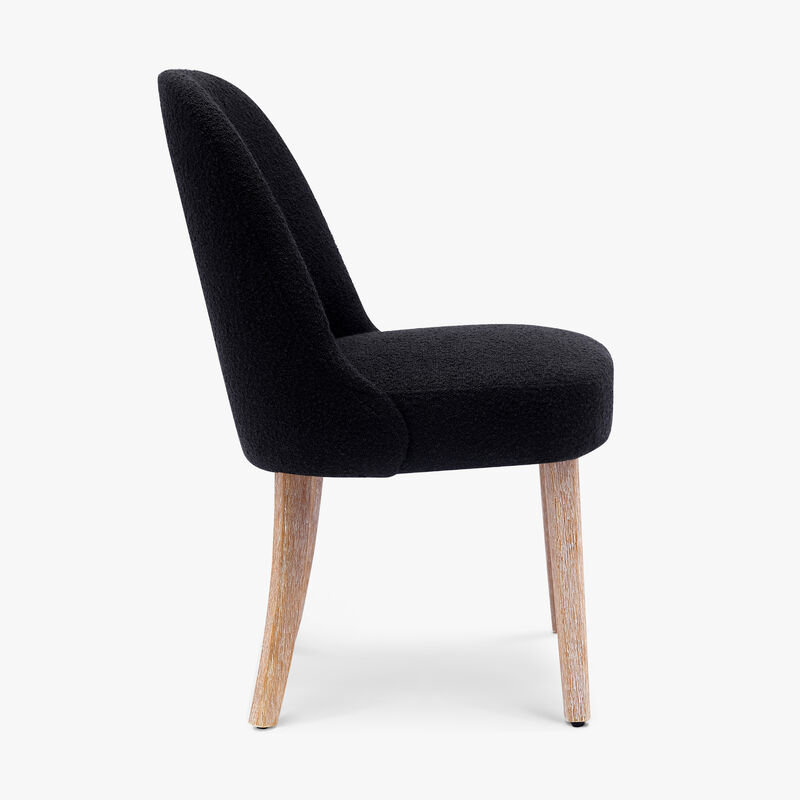 WestinTrends Mid-Century Modern Upholstered Boucle Dining Chair