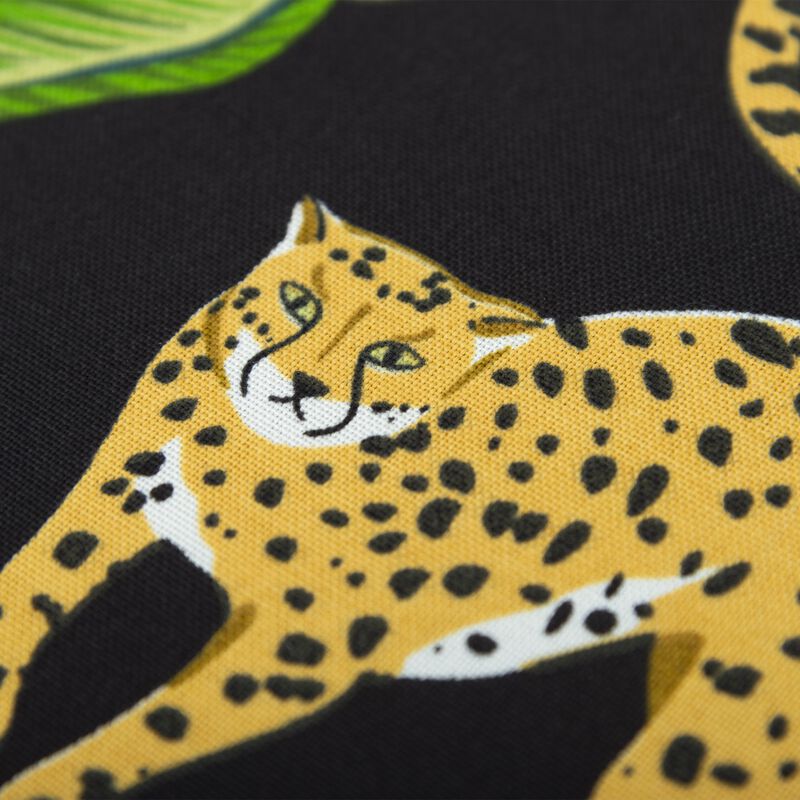 22"x22" Indoor/Outdoor Pillow, Tropical Leopard