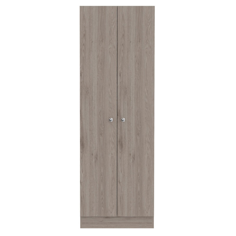 Multistorage Pantry Cabinet, Five Shelves, Double Door Cabinet - Light
