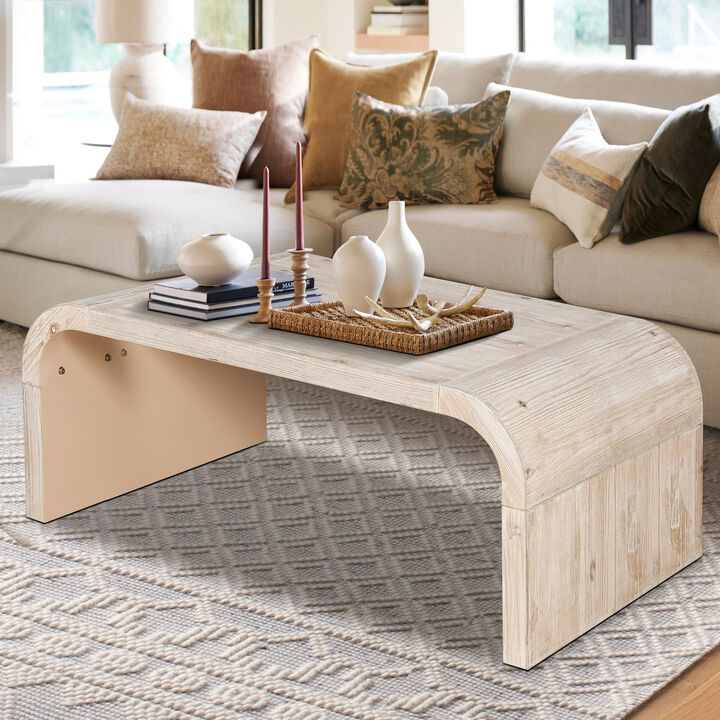 Merax Vintage Curved Art Design Coffee Table