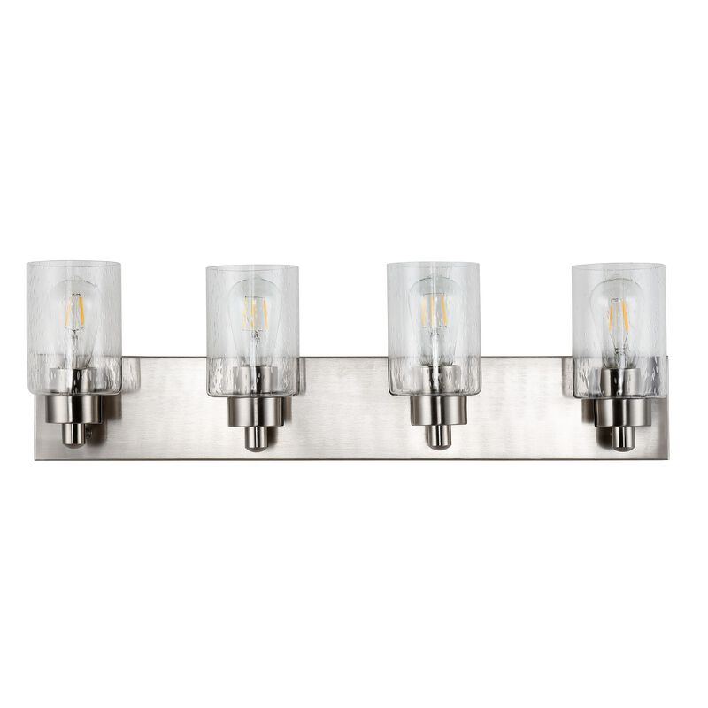 Irving Seeded Glass/Iron Modern Contemporary LED Vanity Light