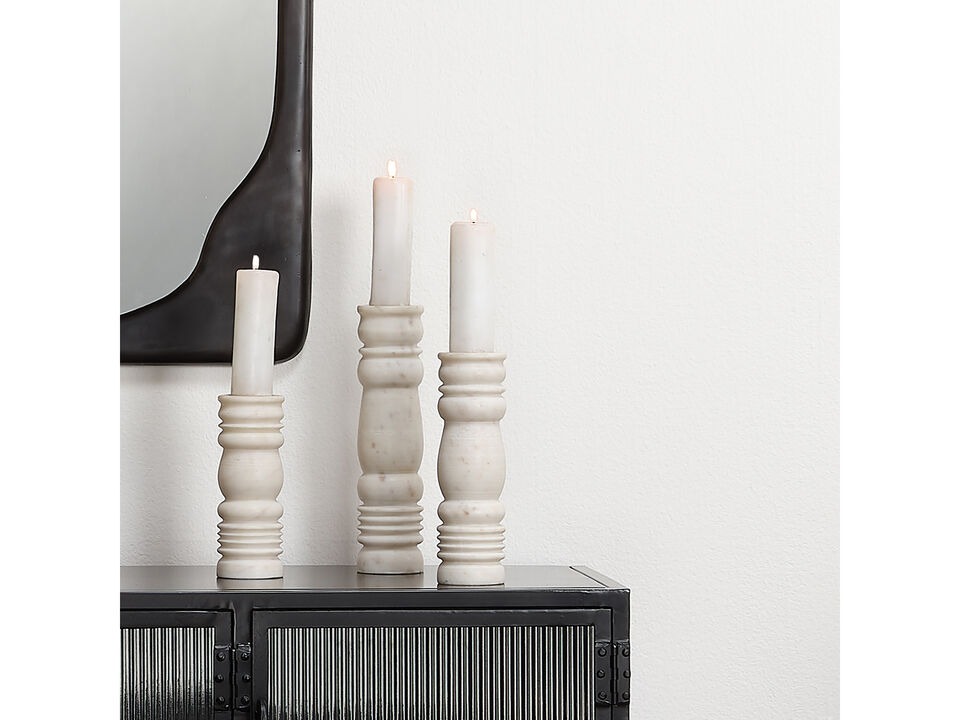 Monument Candlesticks Set of 3
