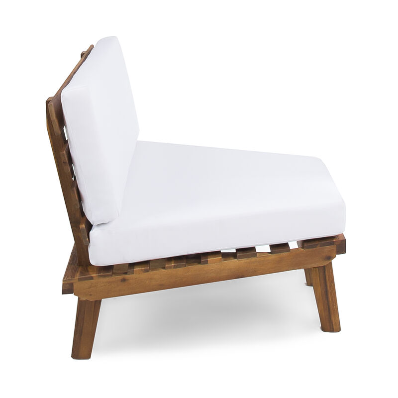 Merax Outdoor Patio Sofa  with  1 Coffee Table Set