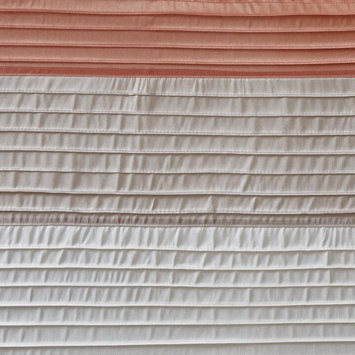 Belen Kox Faux Silk Colorblock Shower Curtain, Belen Kox