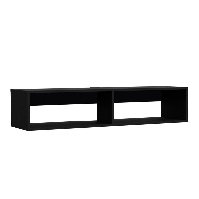 Floating Tv Stand Shelley, Living Room, Black