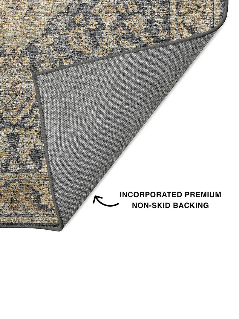 Hatay HY3 Charcoal 3' x 5' Rug