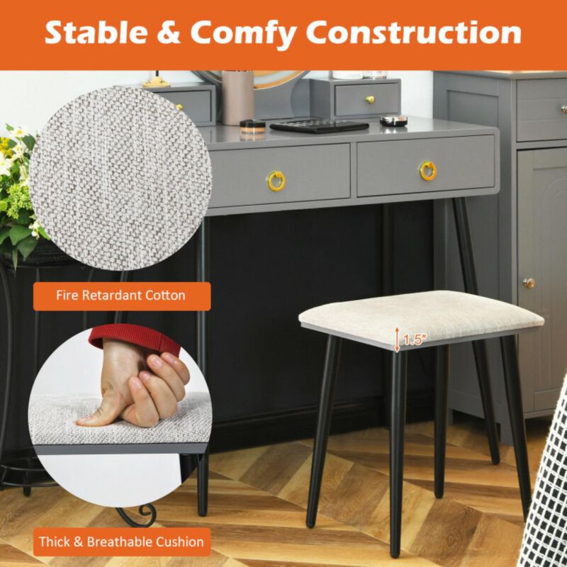 Hivvago Vanity Table Set with Mirror