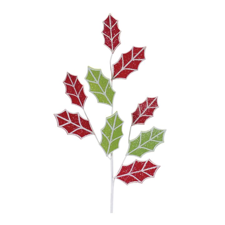 Holly Spray (Set of 6) for Holiday Decor – Artificial Christmas Foliage
