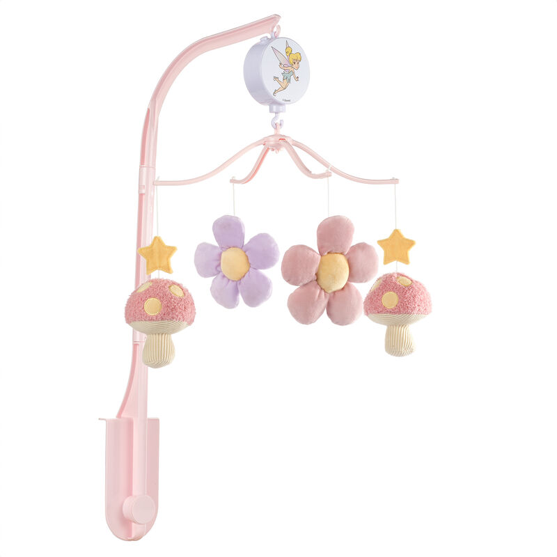 Bedtime Originals Disney Tinker Bell Floral Musical Baby Crib Mobile Soother Toy