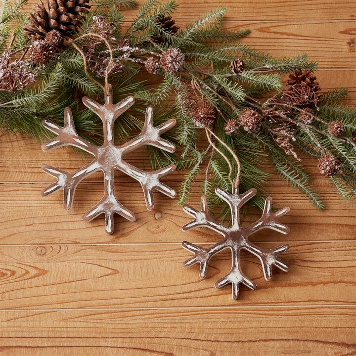 Snowflake Christmas Ornament for Holiday Tree Decor (Set of 12)