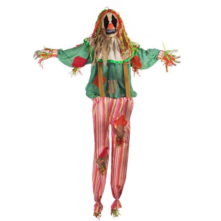 Haunted Hill Farm 63 Standing Clown, Animation, Lights, Sound