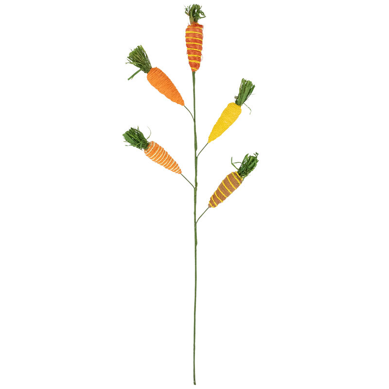 Striped Carrots Artificial Easter Spray - 23.75"