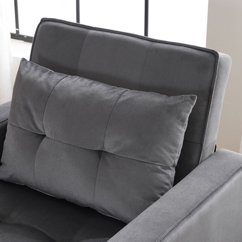 Merax Convertible Sleeper Sofa Chair Bed with Pillow & Pocket