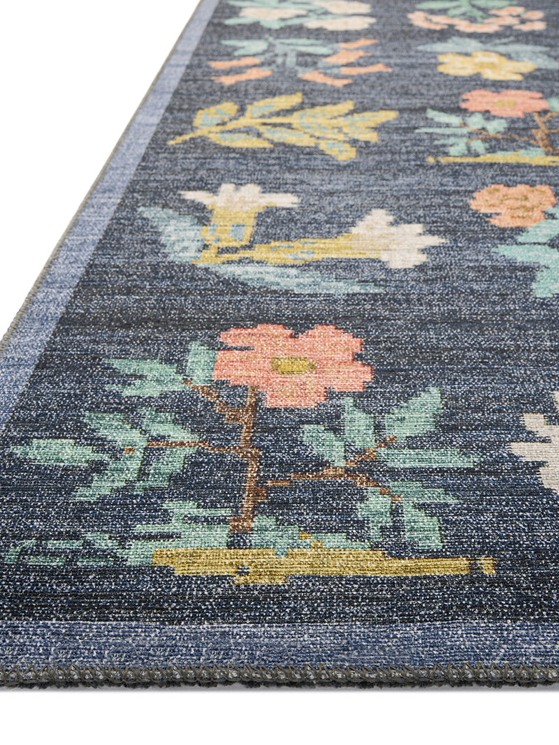 Rosa RSA-03 Navy 7''6" x 9''6" Rug by Rifle Paper Co.