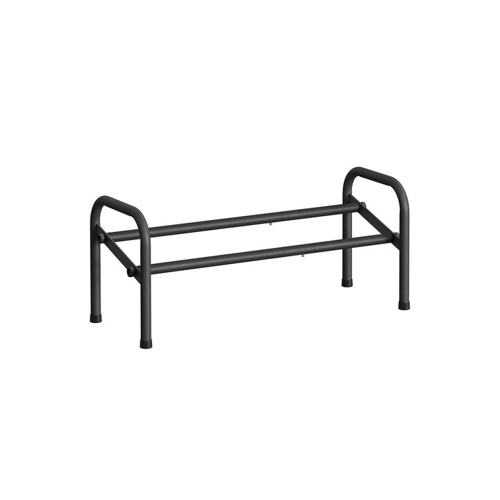 1-Tier Metal Shoe Rack Compact & Sturdy Storage Solution for Footwear