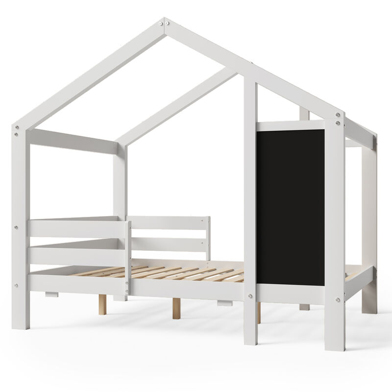 Merax Kids House Bed Frame with 2 Drawers
