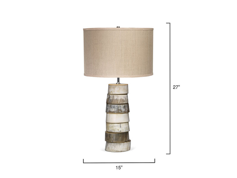Stacked Horn Table Lamp