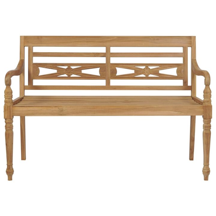 vidaXL Batavia Bench 47.2" Teak