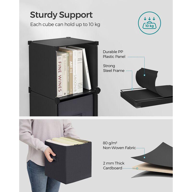 Cube Storage Organizer with 6 Storage Boxes