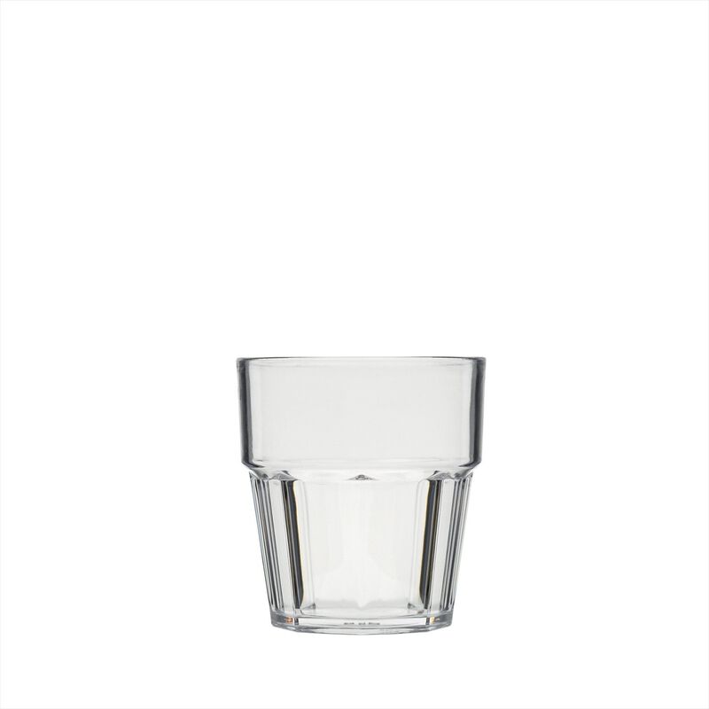 Polycarbonate Drinkware dia.3.25" h:3.5" 8 oz. Round Clear Polycarbonate Tumbler (Set of 12)