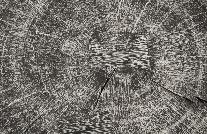 Curved Wood Thin Stool
