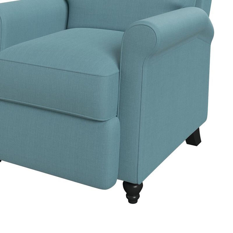 ProLounger Pushback Recliner in Sky Blue Linen