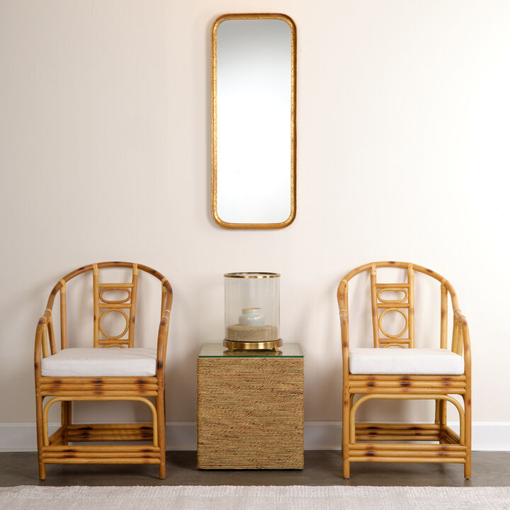 Capital Iron Mirror, Gold Leaf