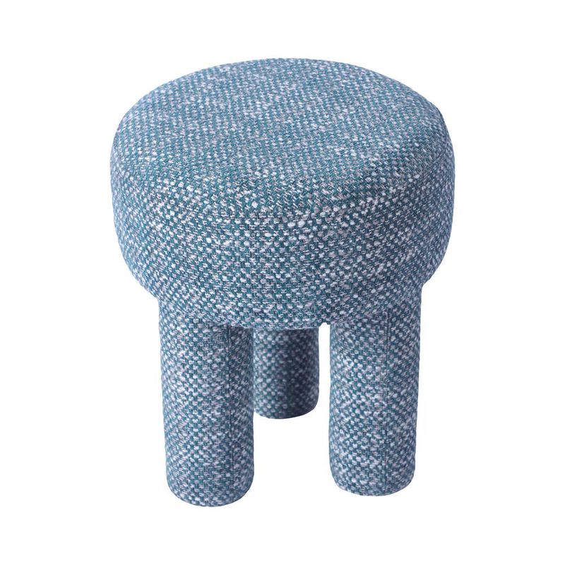 Belen Kox Teal Knubby Mid-Century Stool, Belen Kox