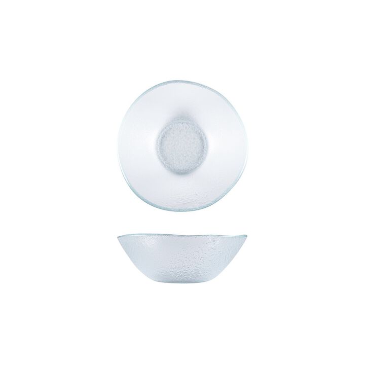 Glass Dinnerware dia.7.5" h:2.75" 20 oz. Round Clear Glass Bowl (Set of 2)