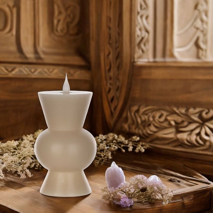 Simplux LED Designer Candle with 4 and 8 Hour Timer for Convenient and Elegant Lighting (Set of 2)