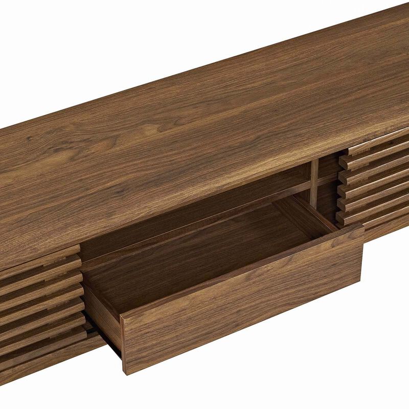 Render 59? TV Stand, Walnut-Benzara