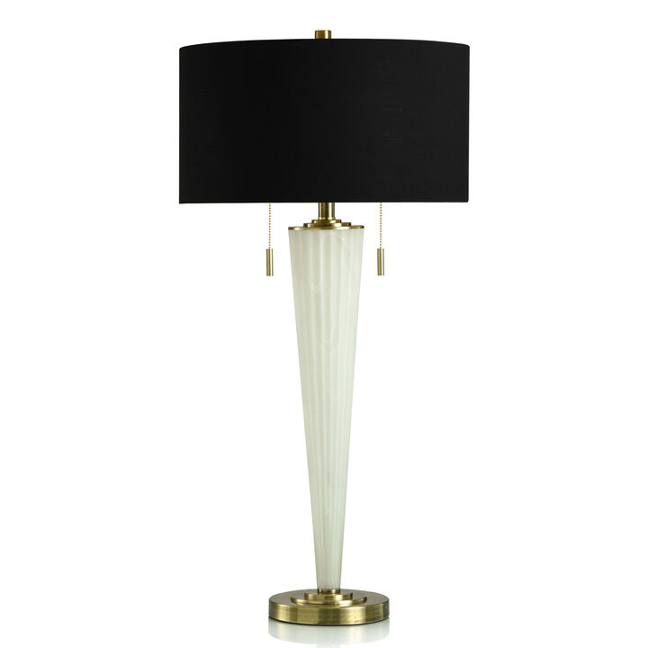 Frosted Funnel Table Lamp
