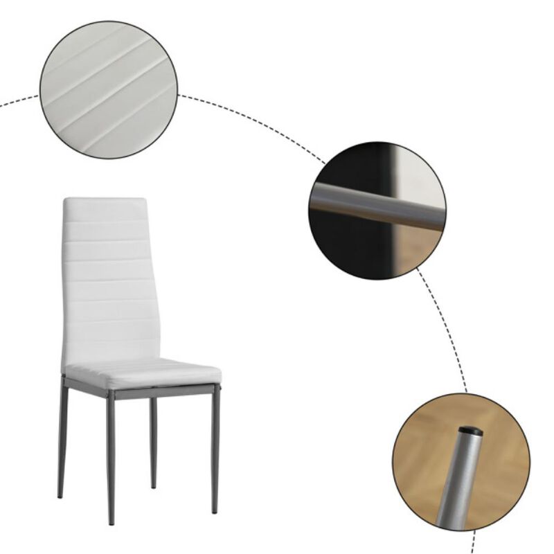 4pcs Backrest Cushion Set Horizontal Sewing Decoration for Comfortable and Stylish Support