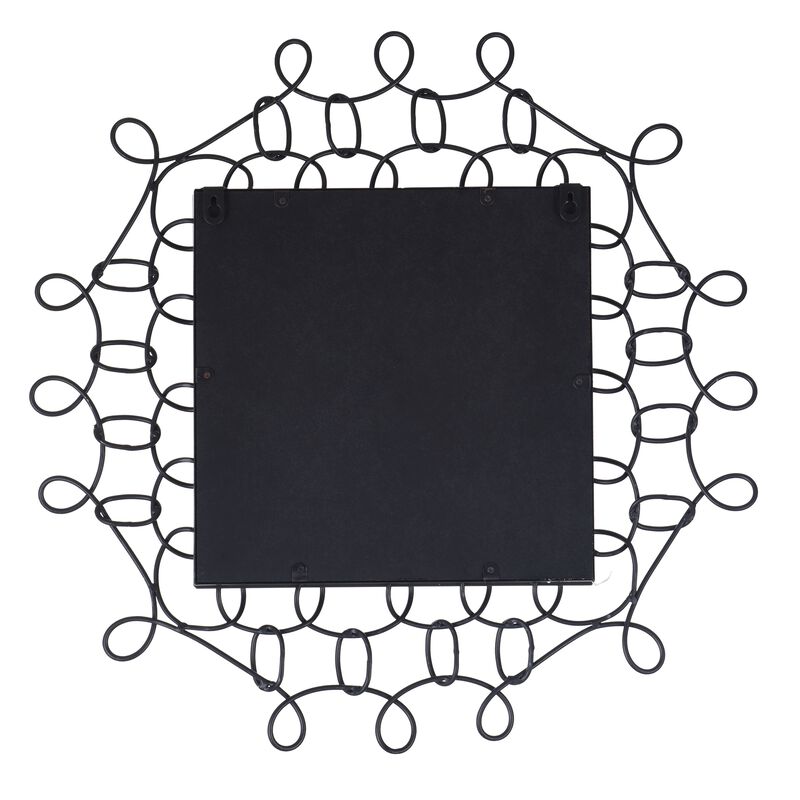 Black Chain Link Mirror Small