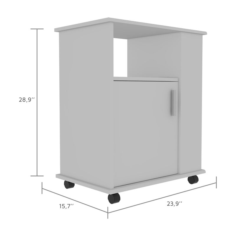 Correy 4-Shelf Microwave Cabinet With Caster