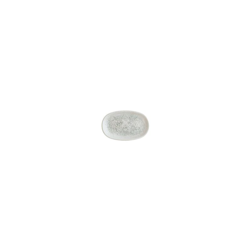 Luna Ocean 4" x 2.5" x h:0.75" Oval Decorated Porcelain Platter (Set of 4)