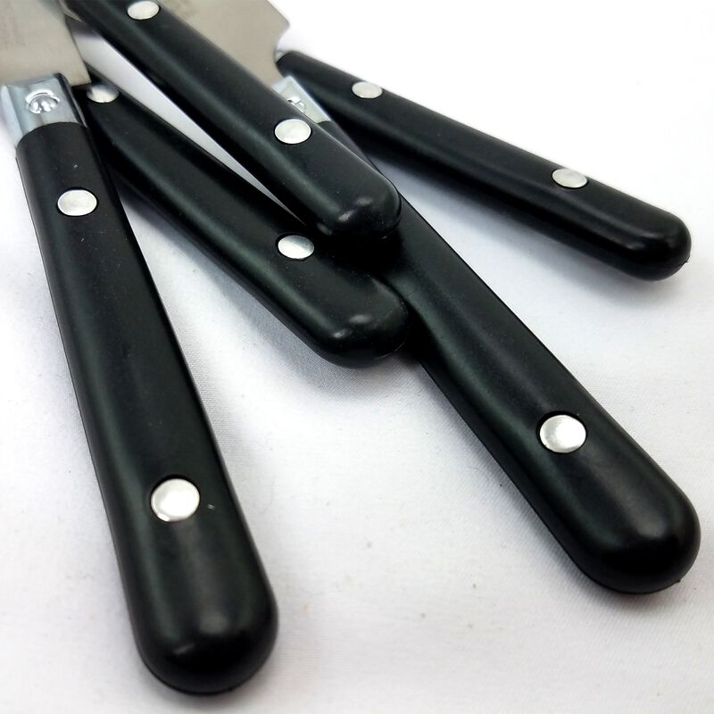 Gibson Home Casual Living 58 Piece Stainless Steel Flatware Set in Black