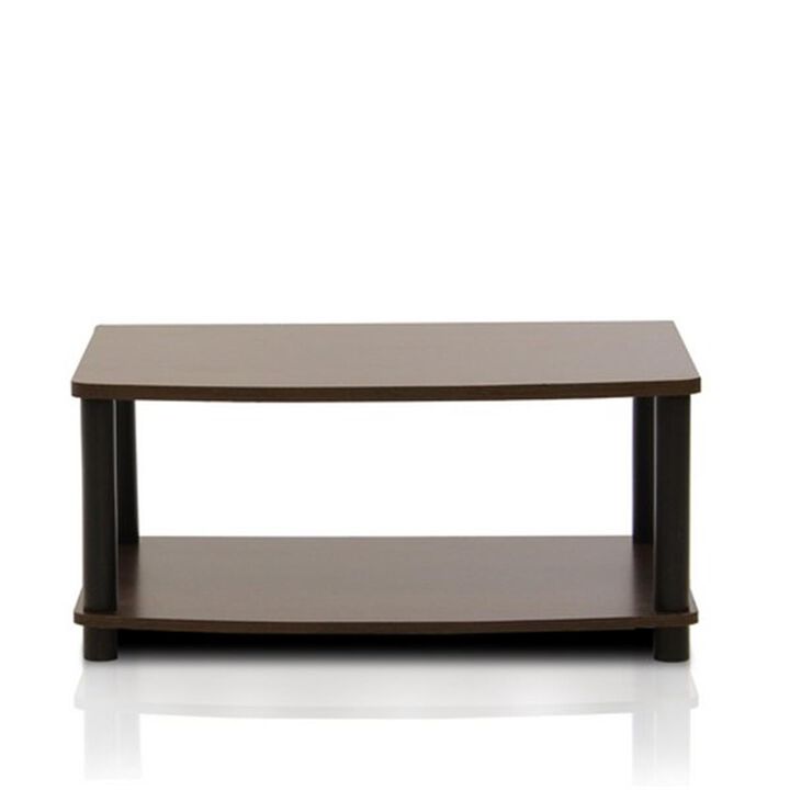 Furinno Furinno 13191EX/BK Turn-N-Tube No Tools 2-Tier Elevated TV Stands