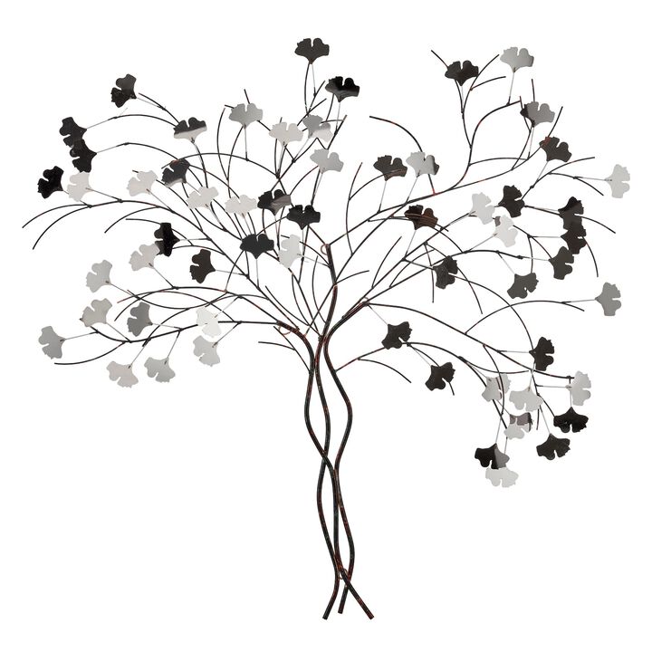 Roots Art Wall Sculpture Silver Resin Handmade