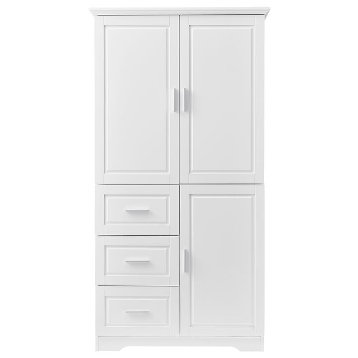 Merax Modern Storage Cabinet with Doors for Bathroom Merax Modern Storage Cabinet with Doors for Bathroom