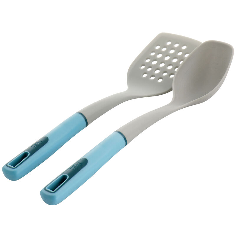 Spice by Tia Mowry Savory Saffron 16 Piece Ceramic Nonstick Cookware Set in Blue