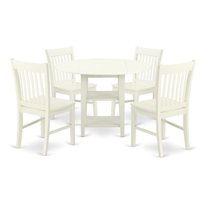 Dining Room Set Linen White