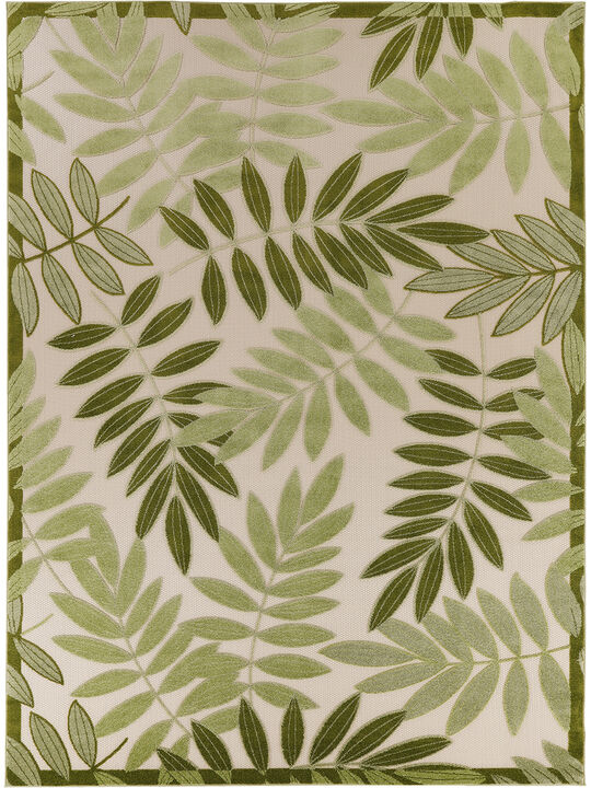 Aloha ALH18 Ivory/Green 9' x 12' Rug