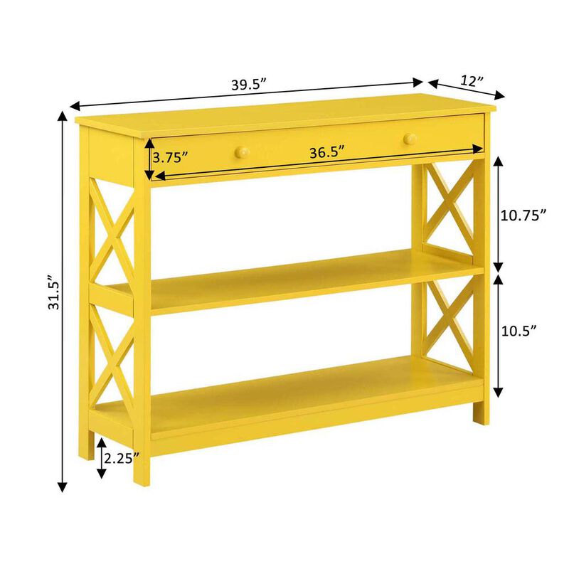 Convience Concept, Inc. Oxford 1 Drawer Console Table with Shelves