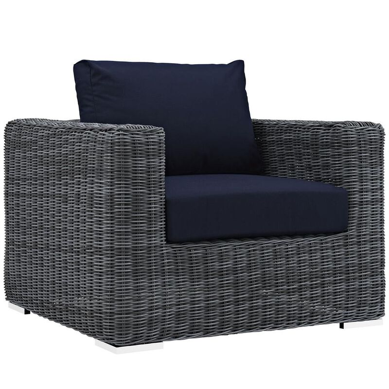 Modway Summon Outdoor Patio Fabric Sunbrella Armchair