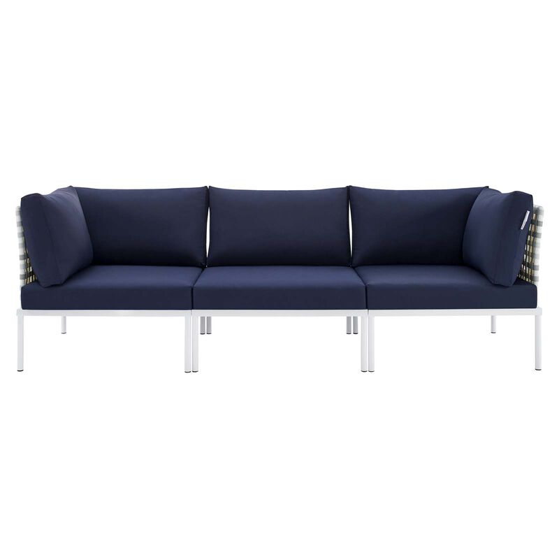 Modway - Harmony Sunbrella® Basket Weave Outdoor Patio Aluminum Sofa