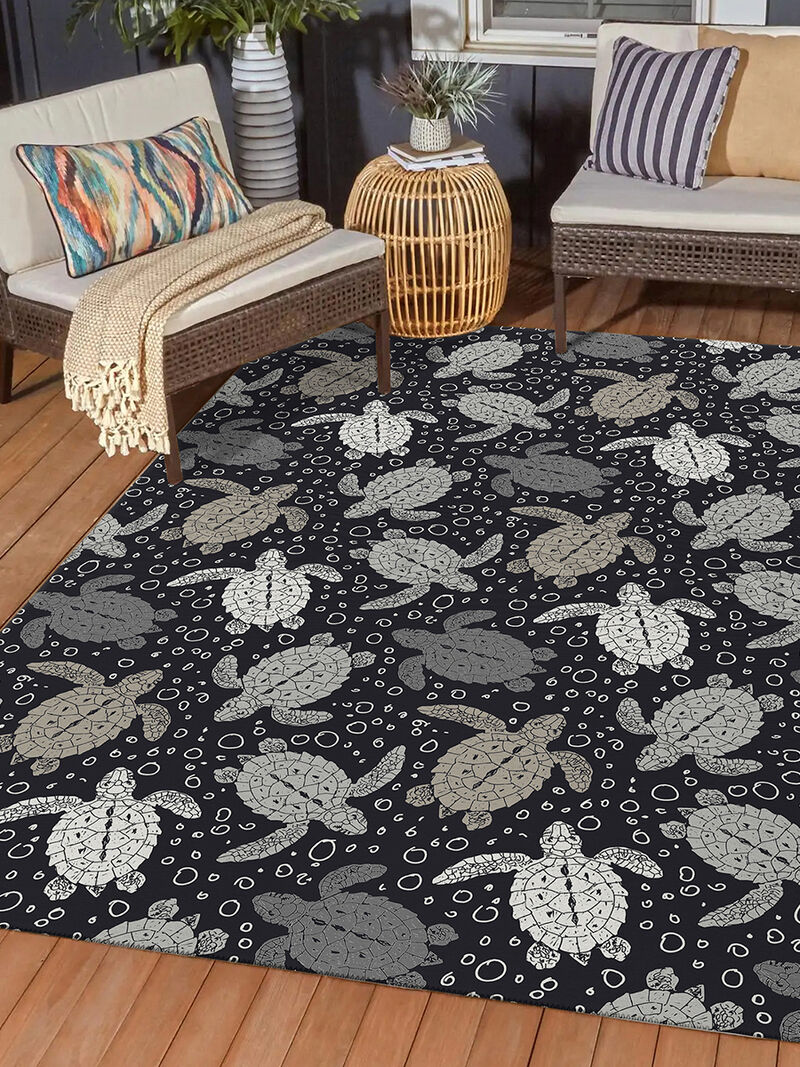 Seabreeze SZ13 Black 10' x 14' Rug