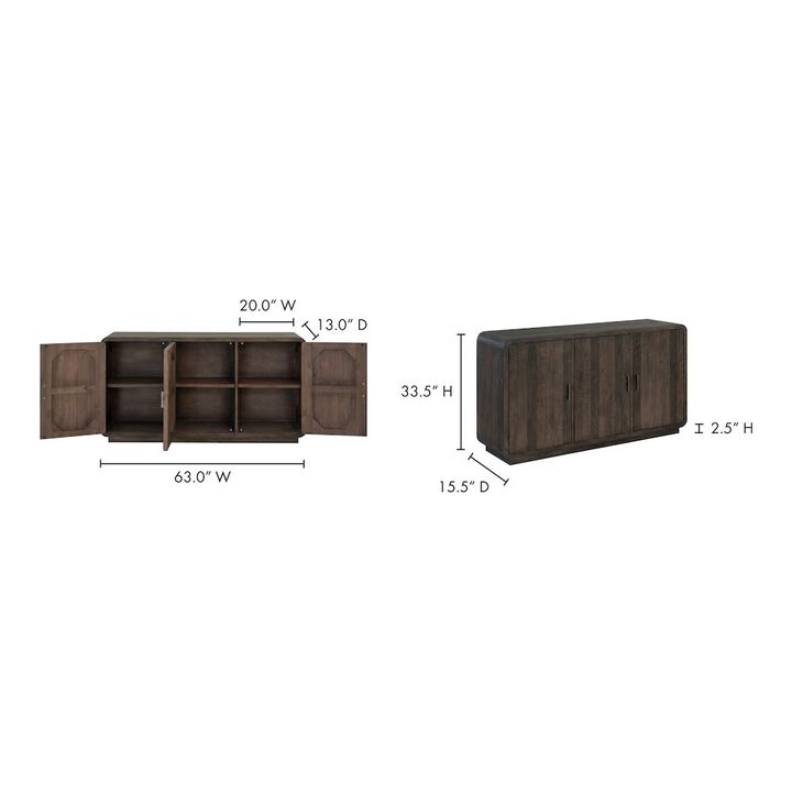 Moe's Home Collection Monterey Sideboard Light Grey