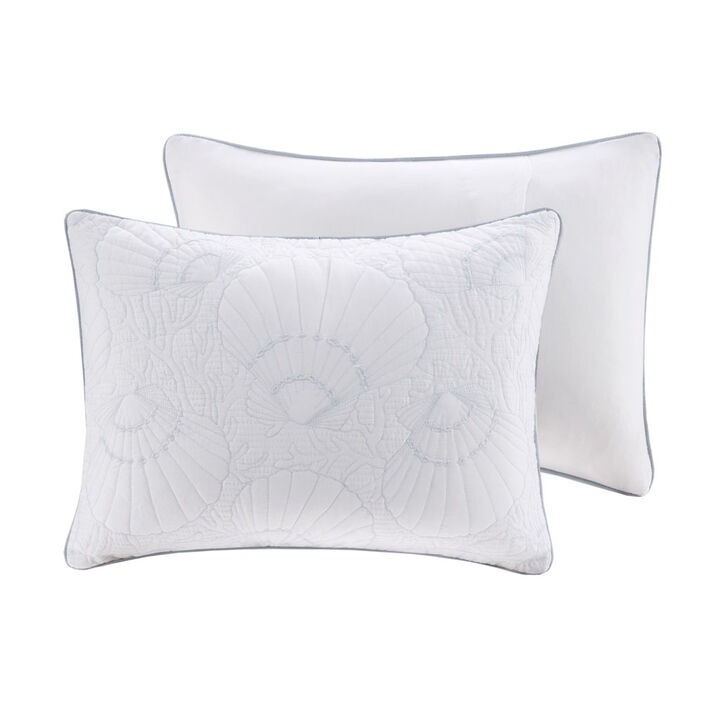 Gracie Mills Ramos 4-Piece Comforter Set with Sea Shell Motif