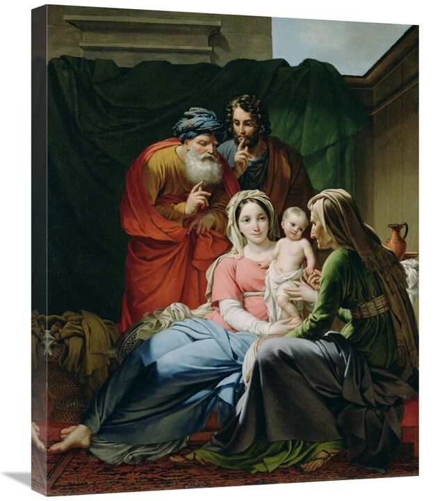 The Holy Family-Canvas Art-22x28